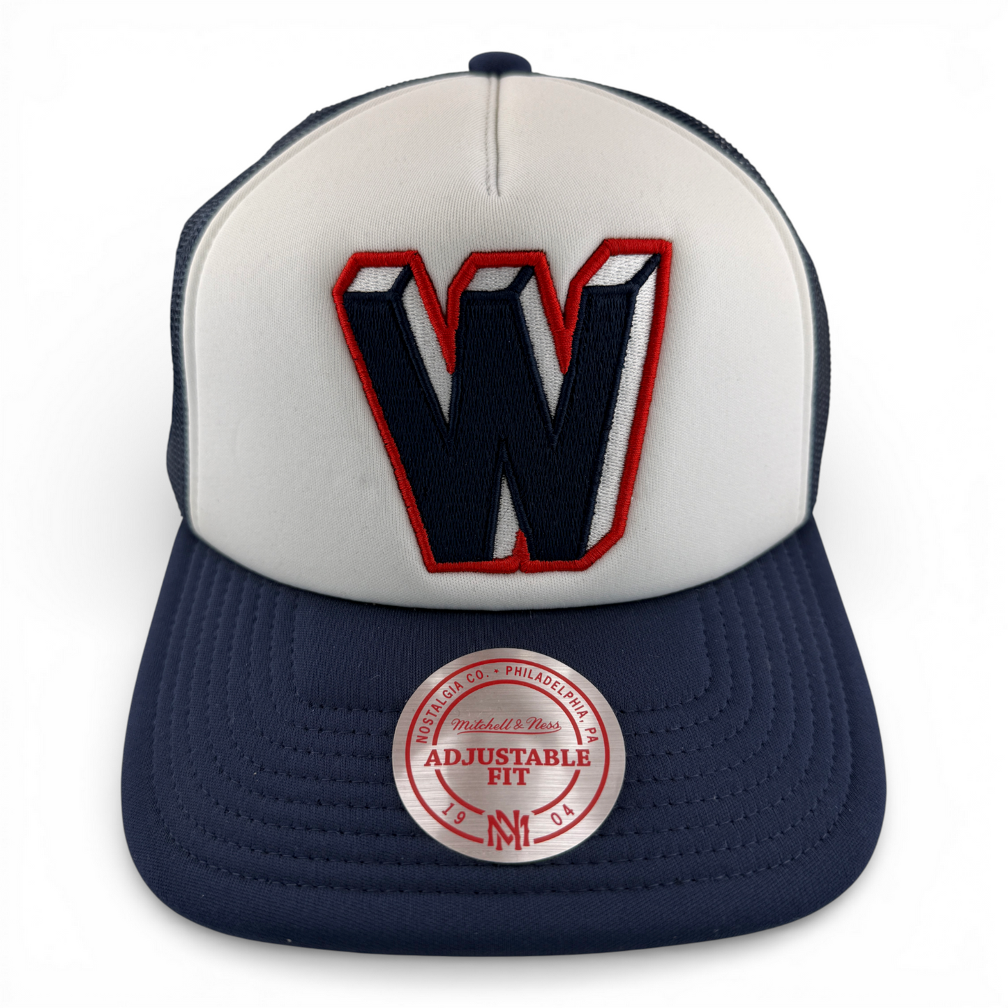 Mitchell  & Ness Washington Nationals MLB Foam Trucker Mesh Snapback Adjustable