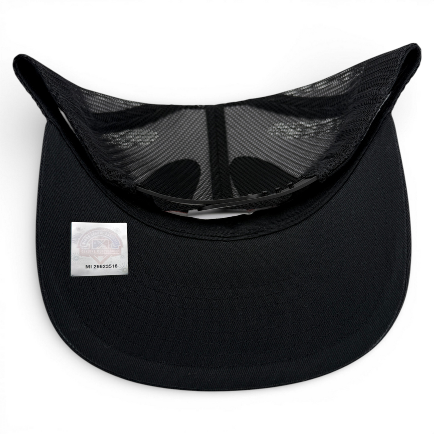 '47 Brand Worcester WooSox MiLB Black Squad Mesh Trucker Snapback Adjustable Hat