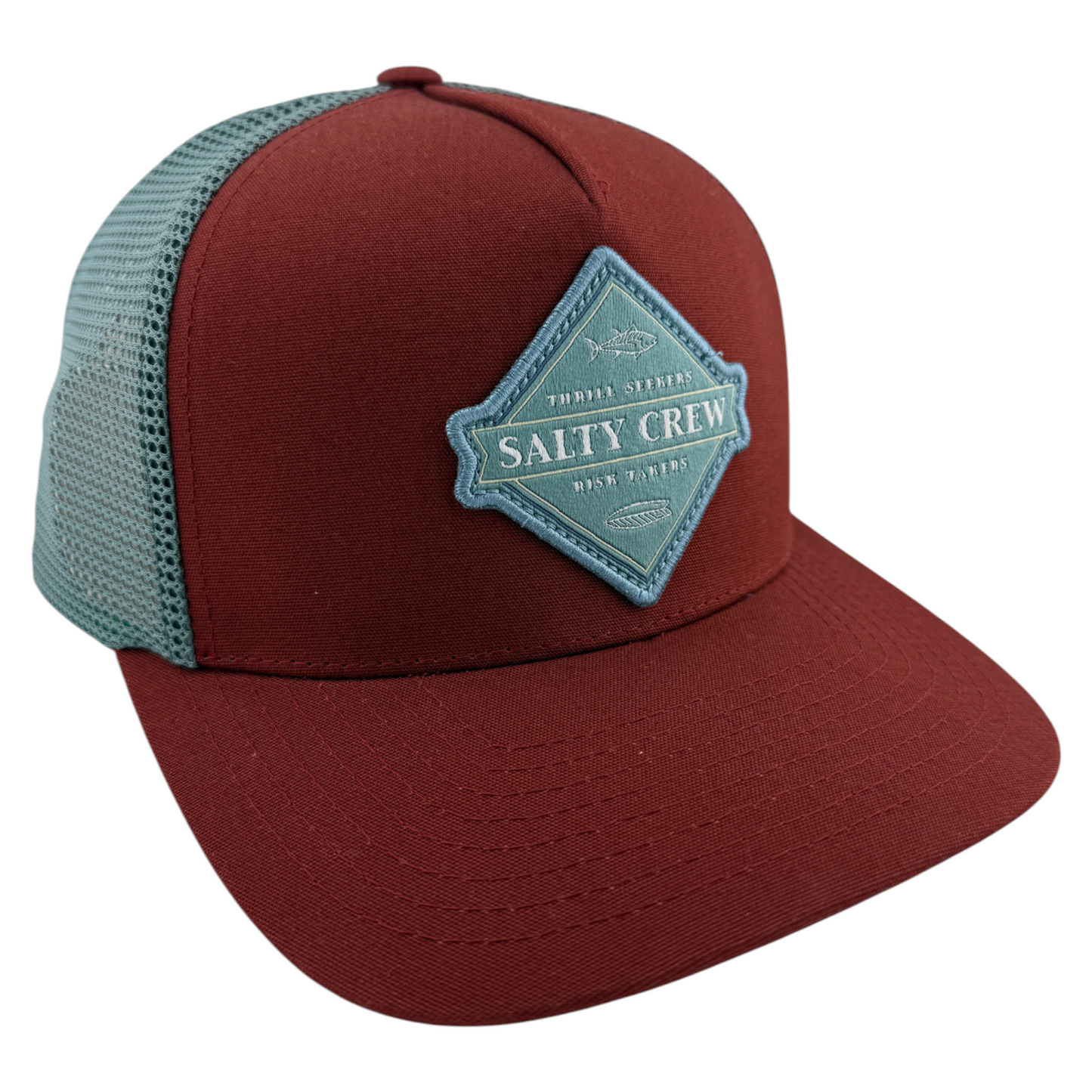 Salty Crew Twin Tails Retro A-Frame Sport Mesh Trucker SnapBack Adjustable Hat