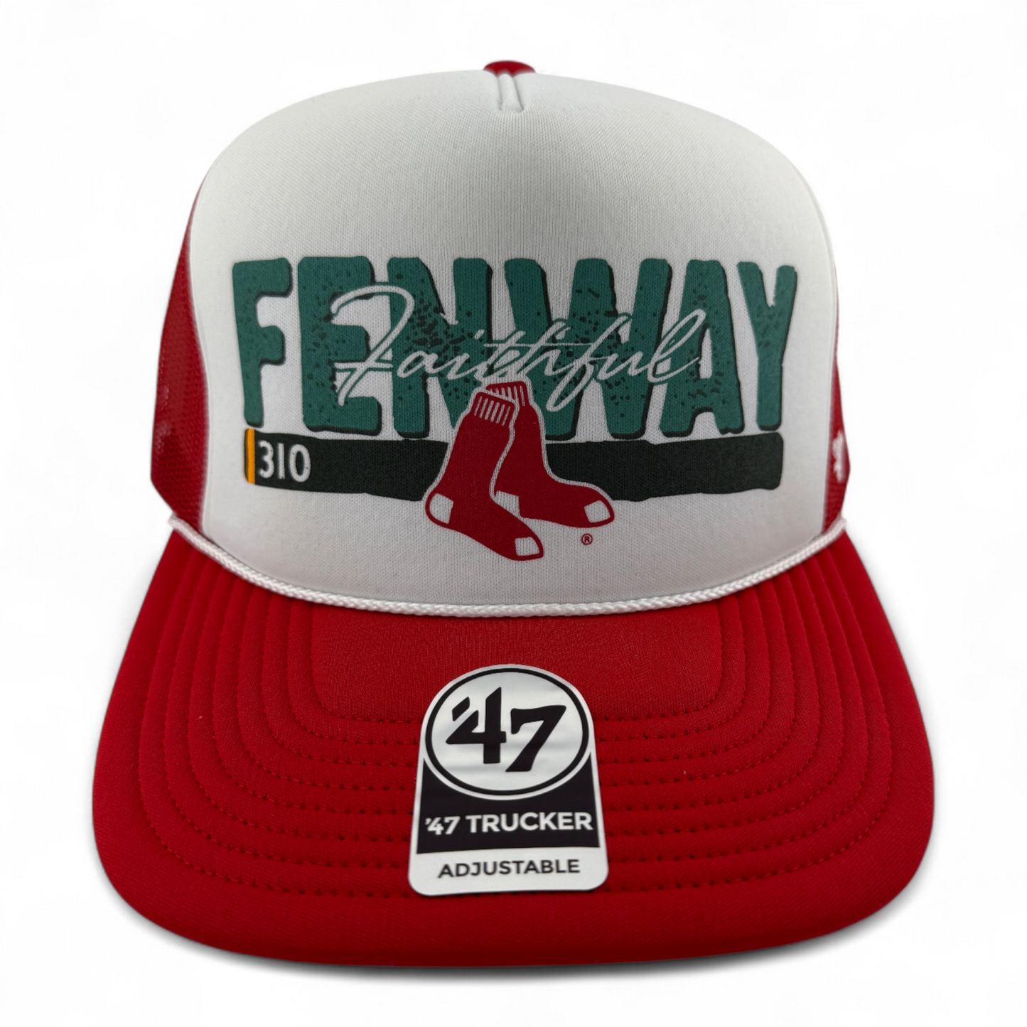 '47 Brand Boston Red Sox MLB Fenway Faithfull Foam Trucker Snapback Mesh Hat Cap
