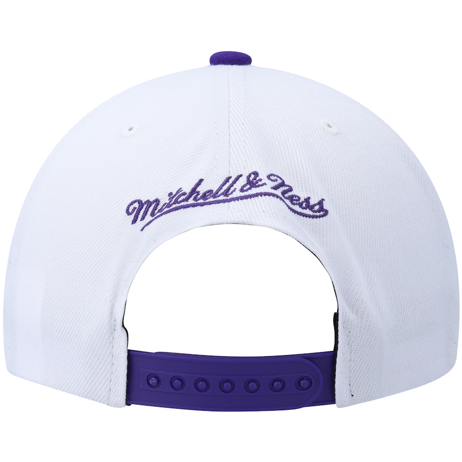 Mitchell & Ness Los Angeles Lakers NBA 50th Anniversary Patch White Snapback Hat