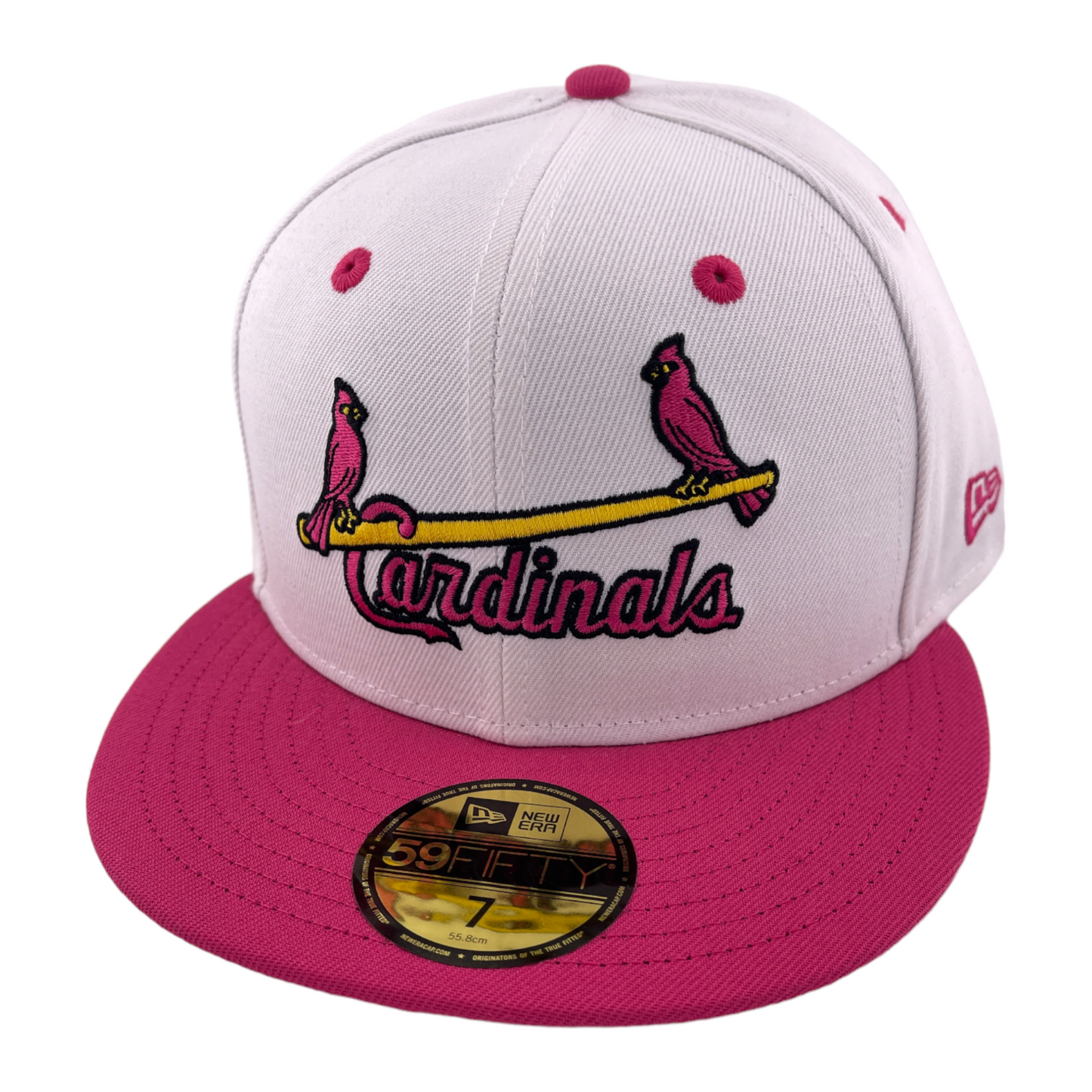 New Era St. Louis Cardinals MLB Two Birds White/Pink Pack 59Fifty Fitted Hat Cap