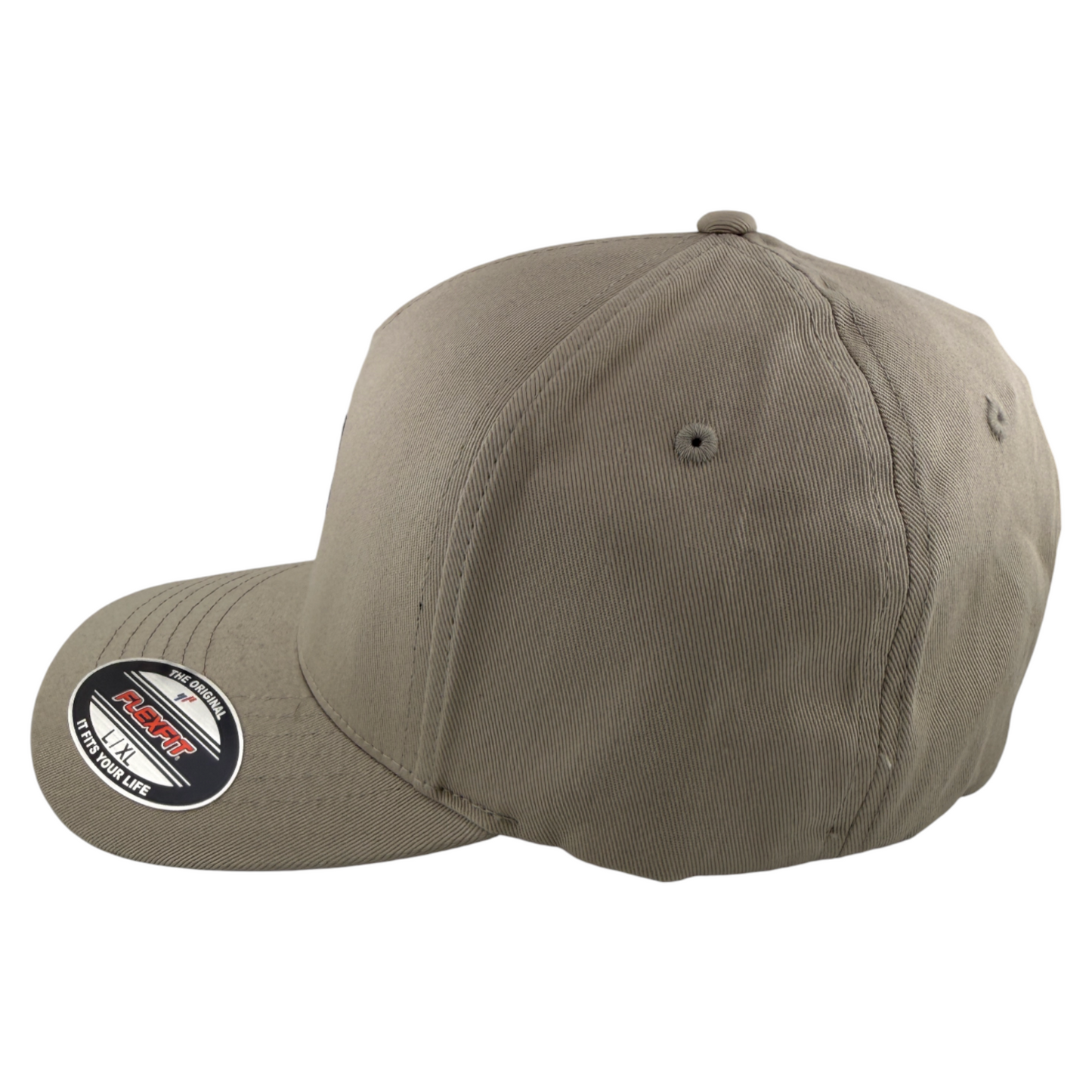 Fox Racing Head Logo A-Frame Tan Khaki Stretch Flexfit Flex Fit Fitted Hat Cap