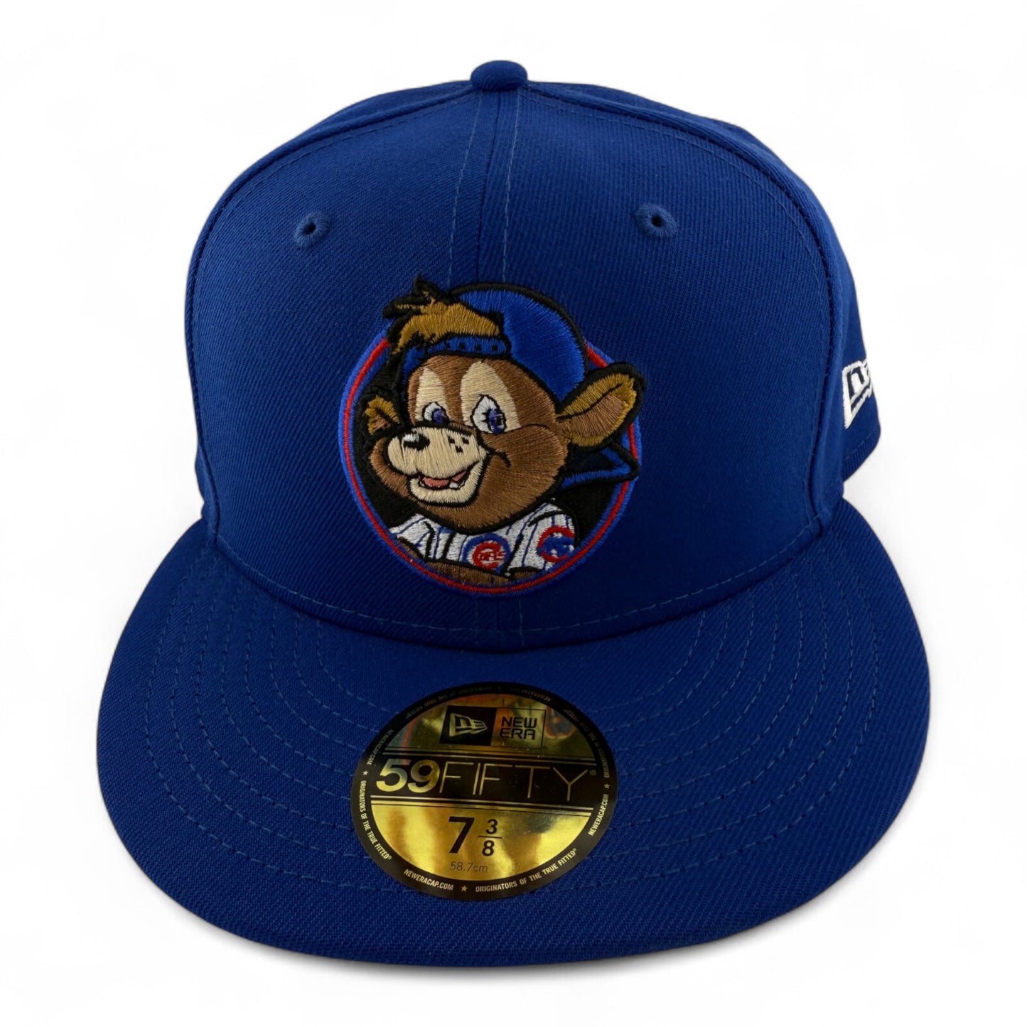 New Era Chicago Cubs MLB Mascot Clark the Bear Logo 59FIFTY Fitted Hat Cap