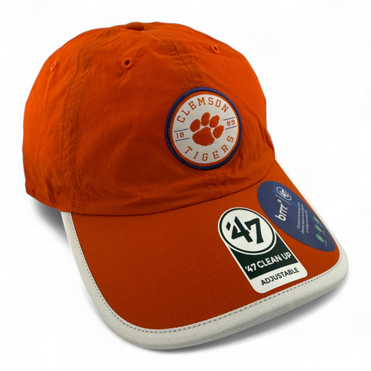 '47 Brand Clemson University Tigers NCAA Microburst Clean Up Adjustable Hat Cap