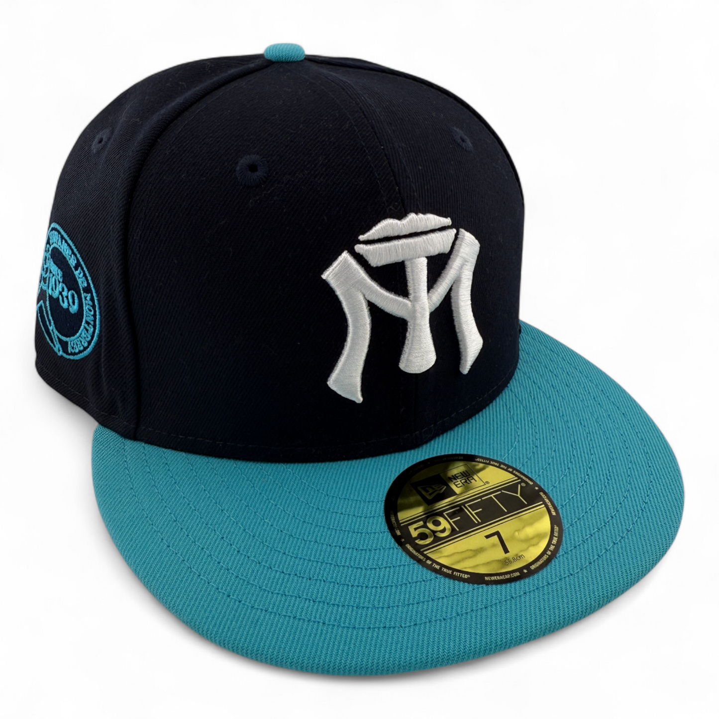 New Era Sultanes de Monterrey México League LMB Navy/Teal 59FIFTY Fitted Hat Cap