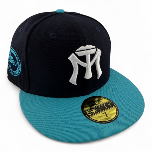 New Era Sultanes de Monterrey México League LMB Navy/Teal 59FIFTY Fitted Hat Cap