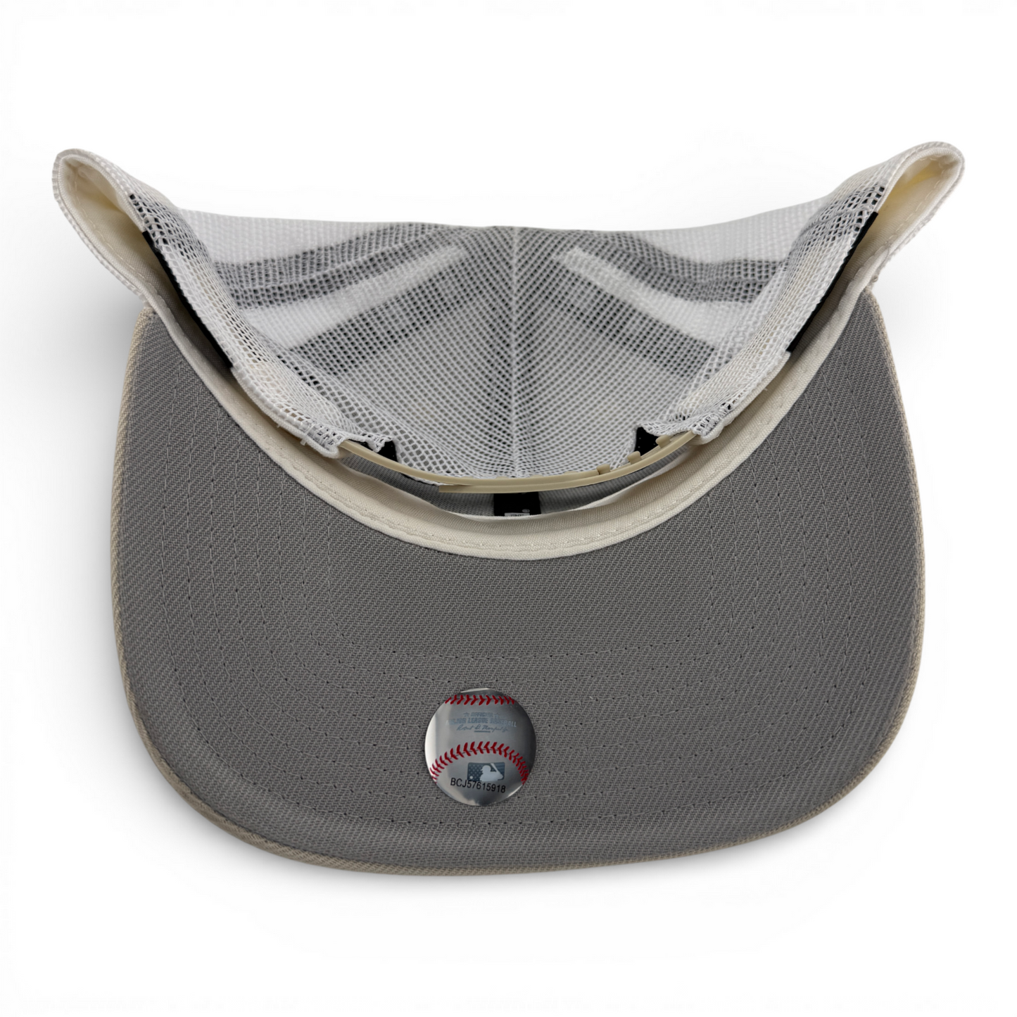 New Era San Diego Padres MLB Stone Tan Khaki Mesh 9Forty Snapback Adjustable Hat