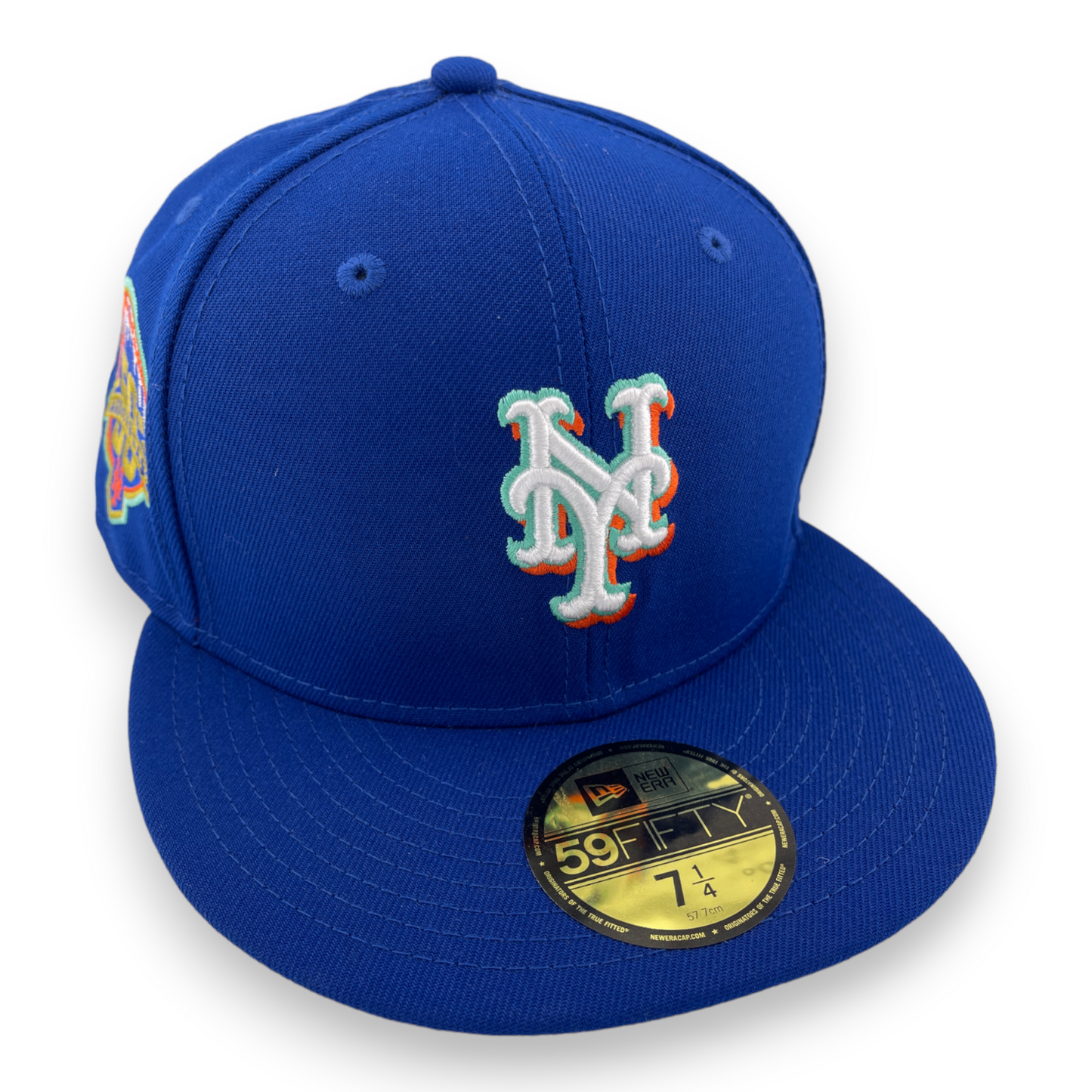 New Era New York Mets 50th Anniversary Patch Mint Pack Blue/Teal UV 59FIFTY Hat Cap