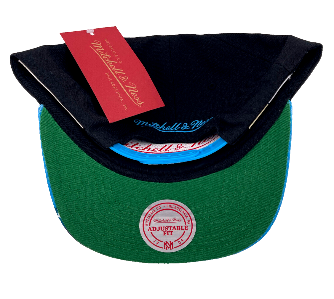 Mitchell & Ness Utah Jazz NBA HWC Snapshot Black/Blue Green UV Snapback Hat