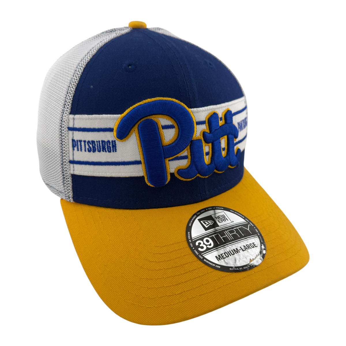 New Era Pittsburgh Panthers NHL Pitt Team Banded 39Thirty Flexfit Hat Cap M/L