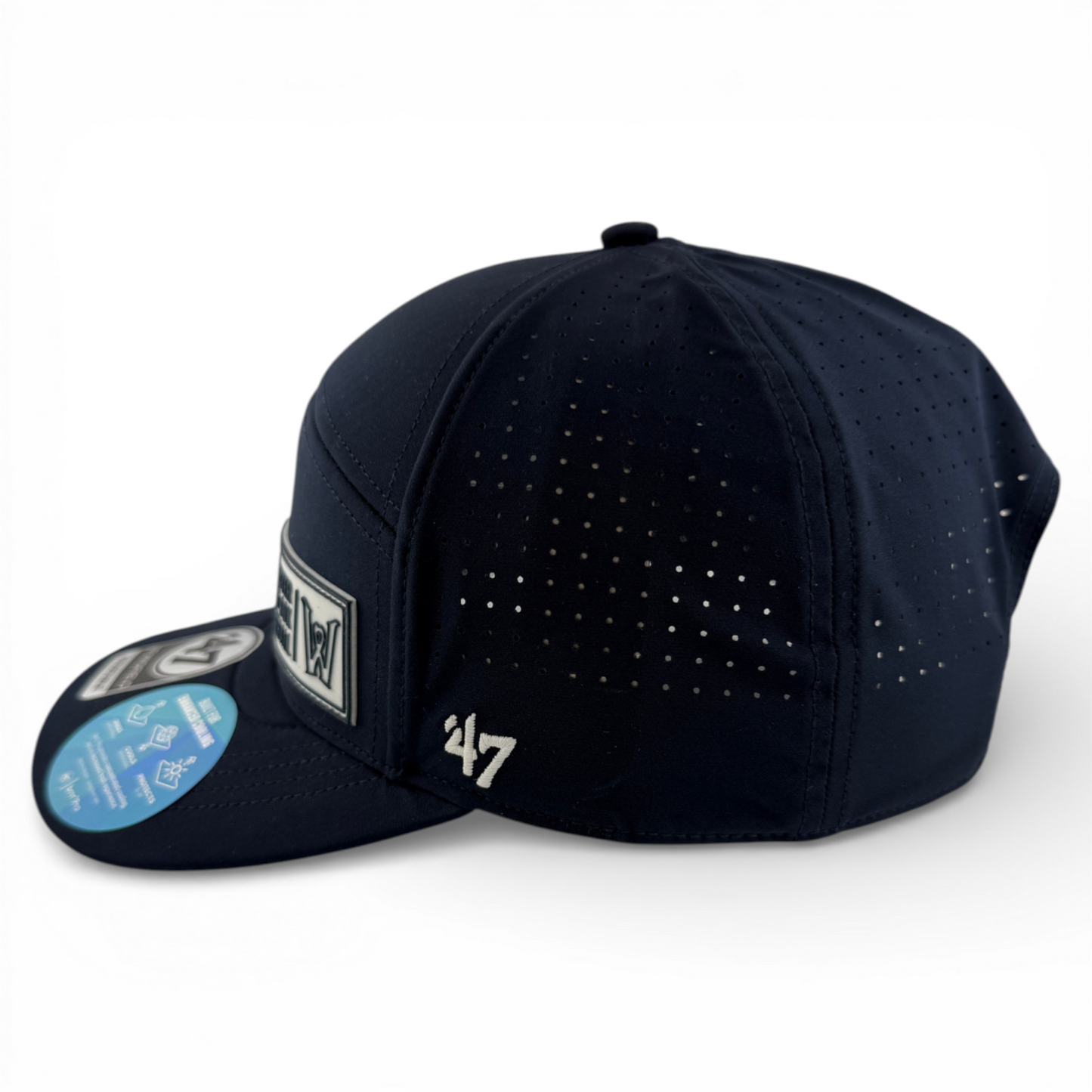 '47 Brand Worcester Red Sox Navy Cypher brrr Midfield Snapback Adjustable Hat