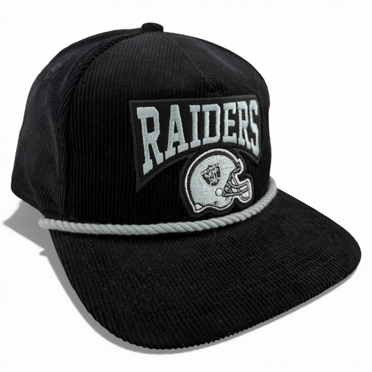 New Era Las Vegas Raiders NFL Corduroy Rope Golfer A-Frame Snapback Adjustable