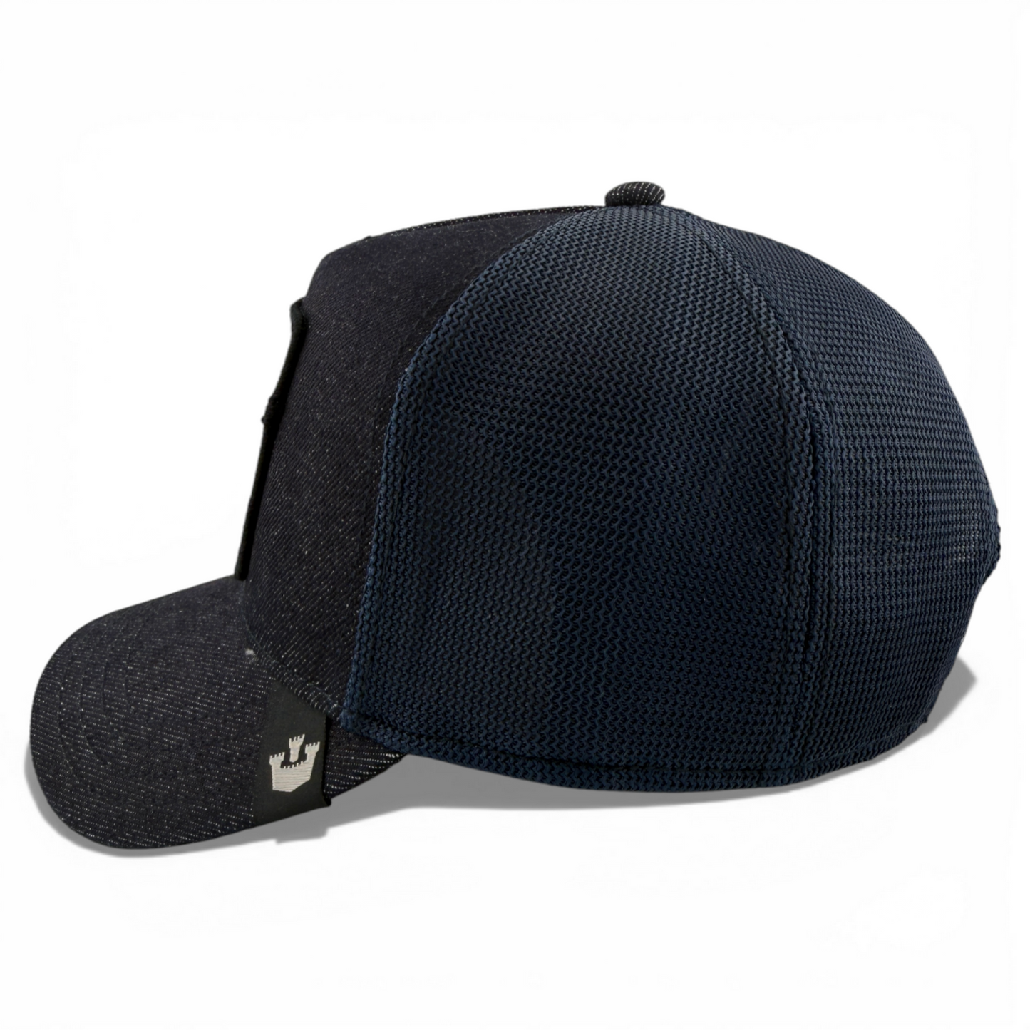 Goorin Bros The Killer Eagle Farm Denim Mesh Trucker Snapback Adjustable Hat Cap