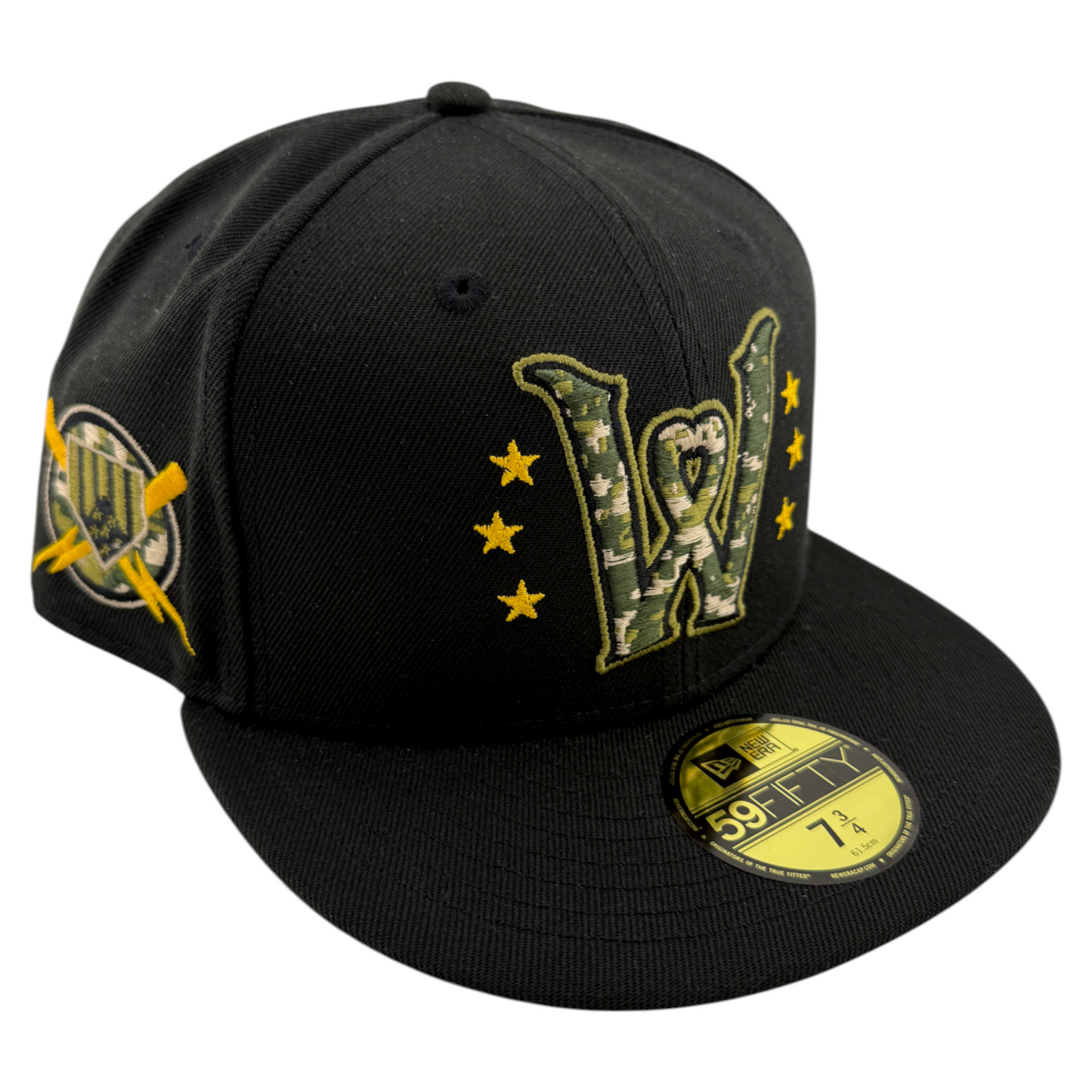 New Era Worcester Red Sox WooSox MiLB Armed Forces Day Camo 59Fifty Fitted Hat