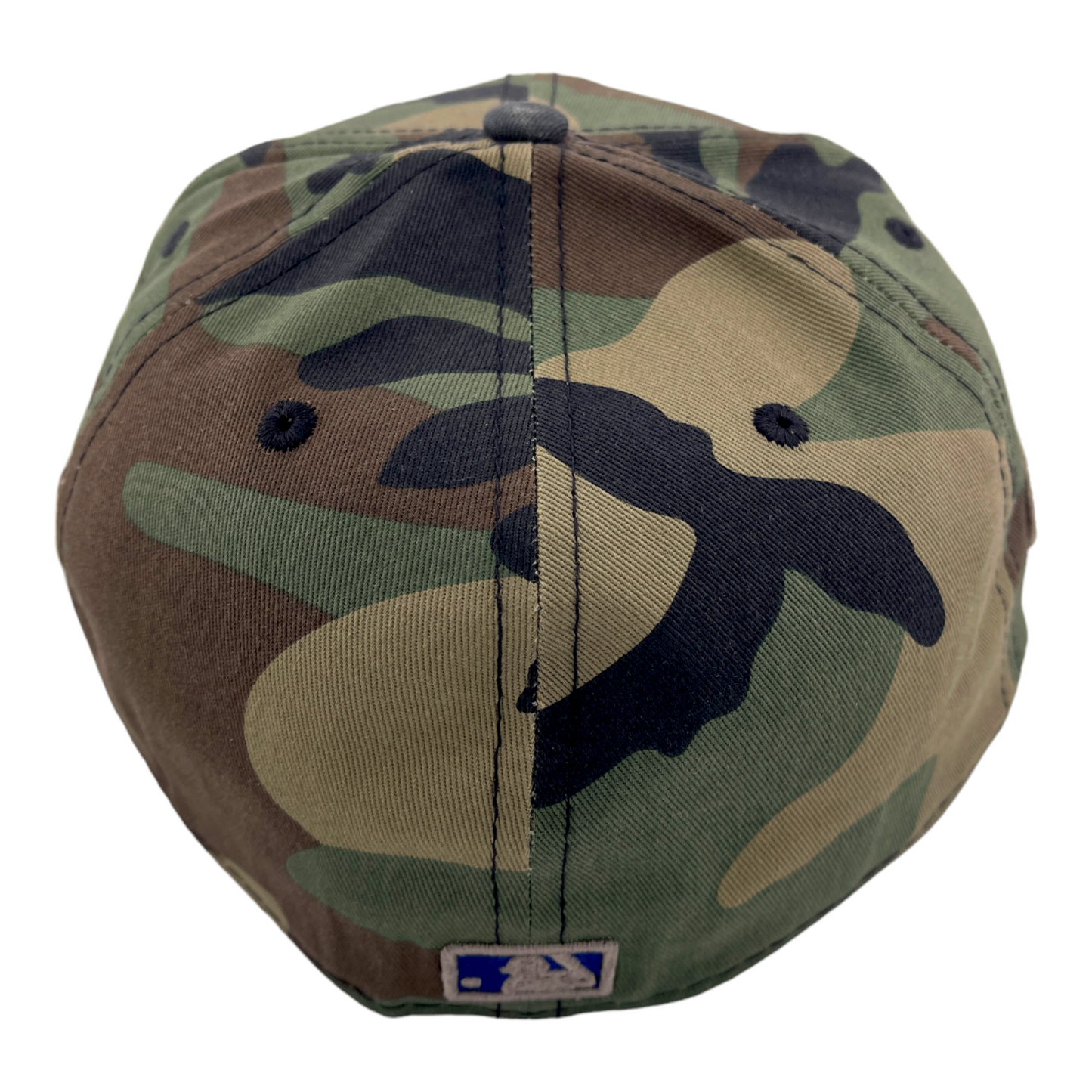 New Era Los Angeles Dodgers Felt Patch Logo Camo Camouflage Green UV 59FIFTY Hat Cap