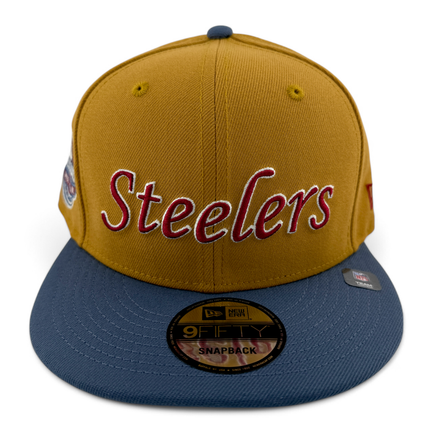 New Era Pittsburgh Steelers NFL Panama Tan 9FIFTY Snapback Adjustable Hat Cap