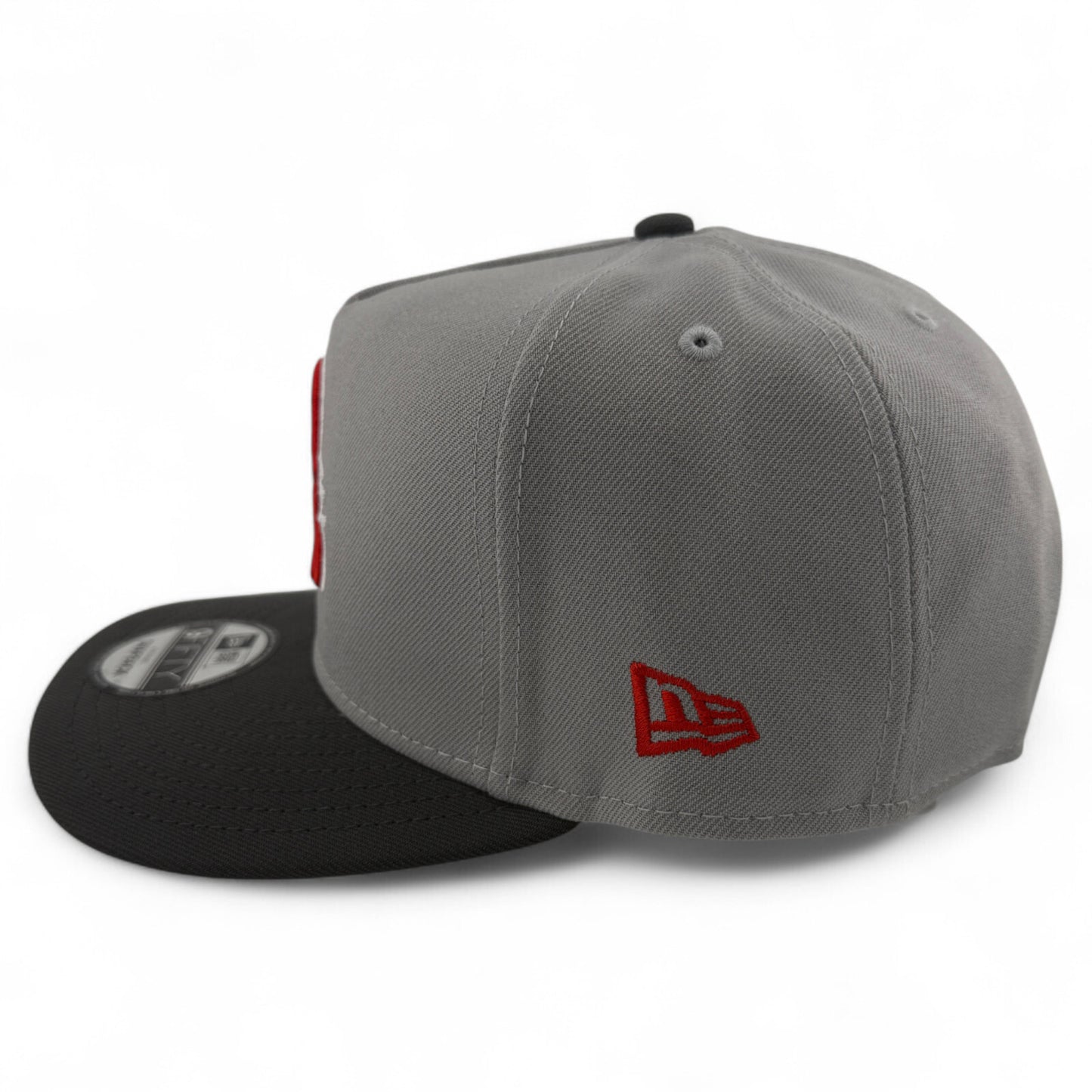 New Era Baltimore Orioles MLB Grey A-Frame 9FIFTY Snapback Adjustable Hat Cap