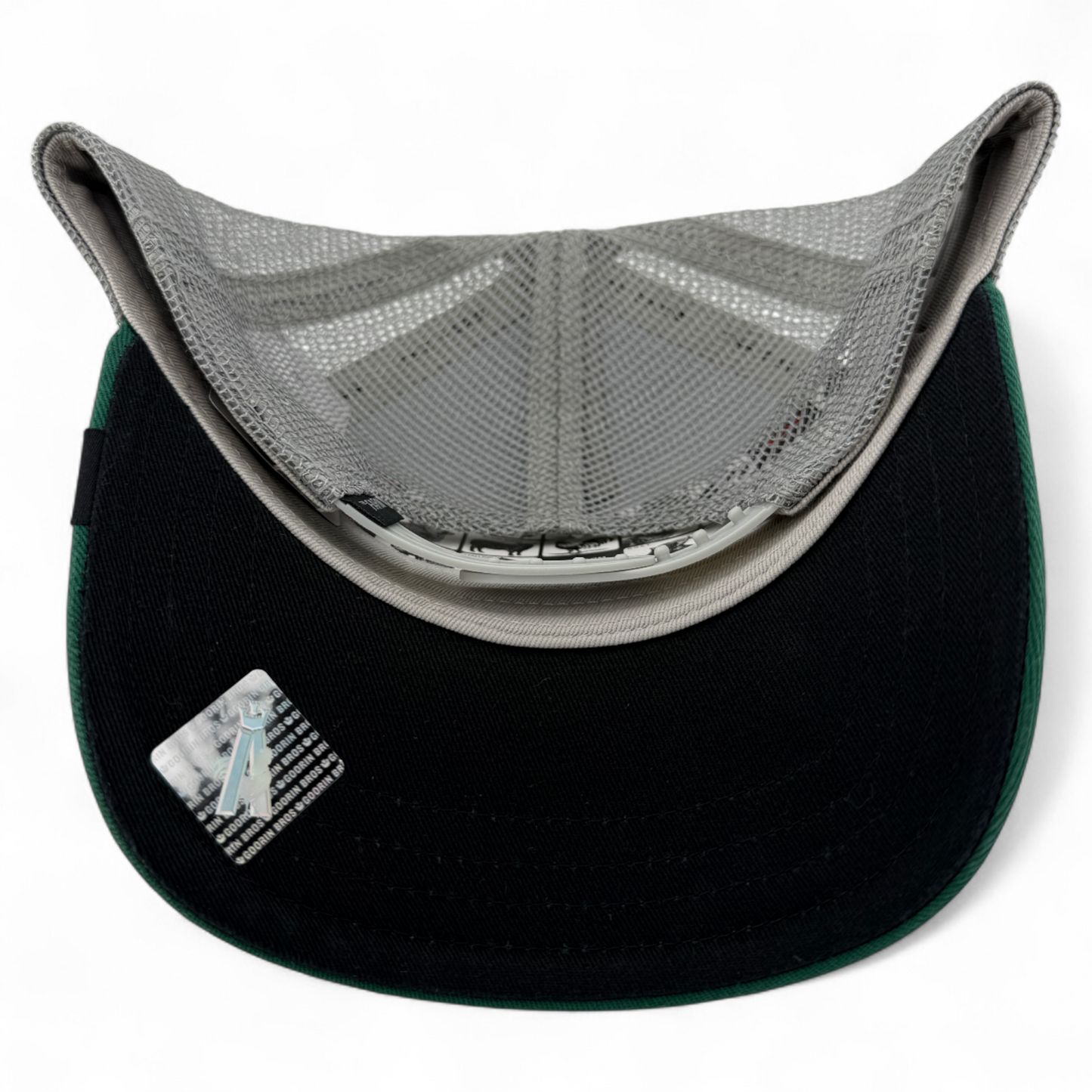 Goorin Bros The White Tiger Green Farm Mesh Trucker Snapback Adjustable Hat Cap