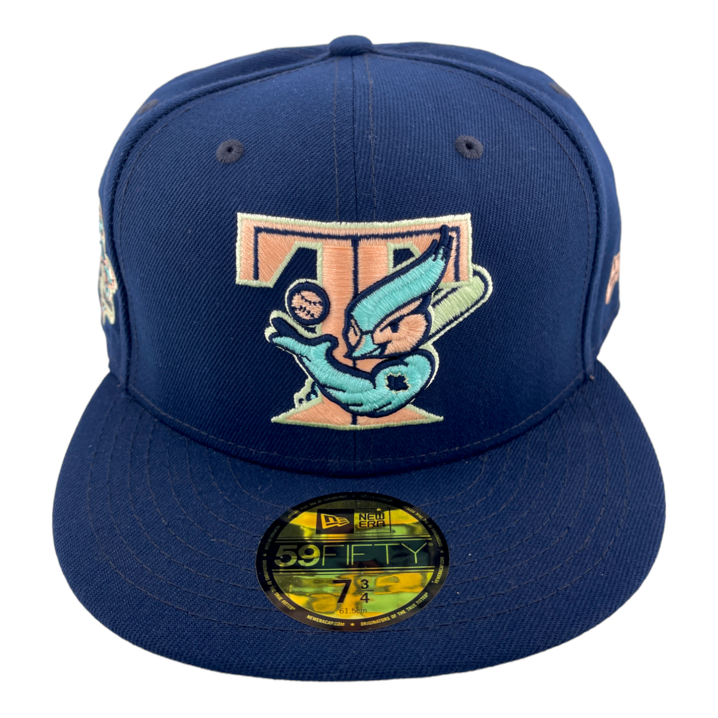 New Era Toronto Blue Jays 100 Series Patch Oceanside Swinger 59FIFTY Fitted Hat Cap