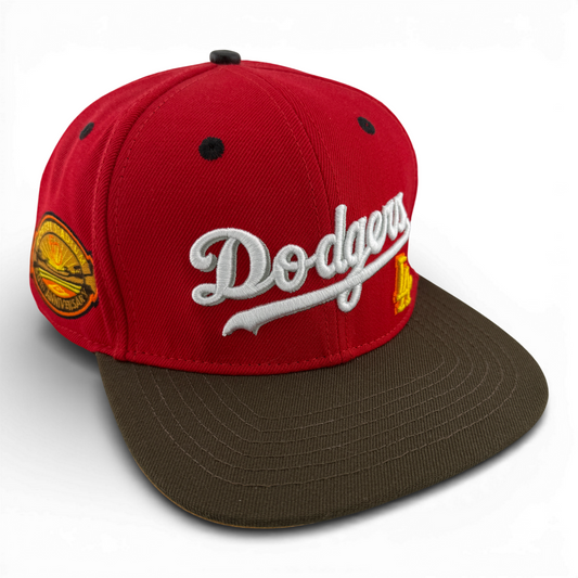 Pro Standard Los Angeles Dodgers MLB Red/Brown Stadium Adjustable Snapback Hat
