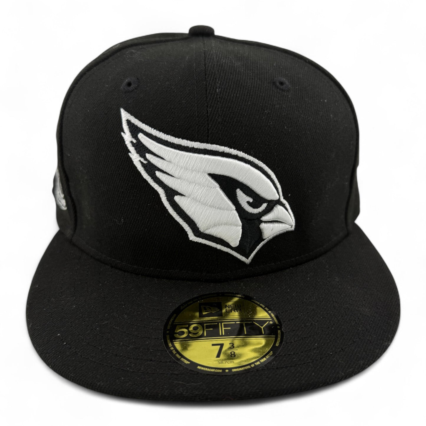 New Era Arizona Cardinals NFL Black & White Stadium Patch 59Fifty Fitted Hat Cap