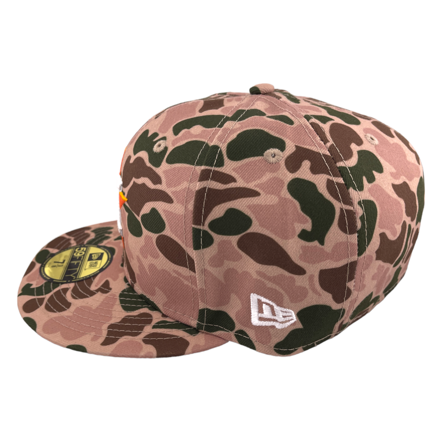 New Era Cincinnati Reds 1990 World Series Patch Duck Camo 59FIFTY Fitted Hat Cap