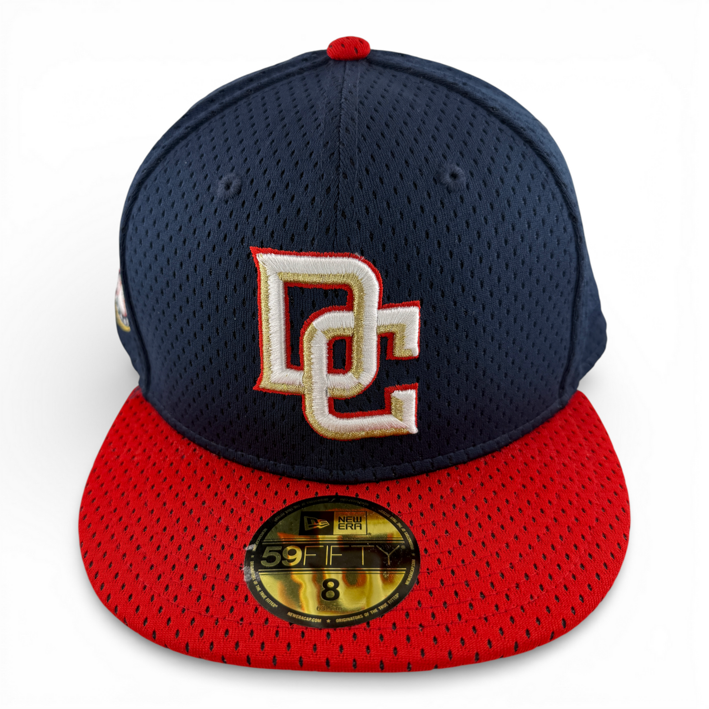 New Era Washington Nationals MLB Throwback Jersey Mesh 59Fifty Fitted Hat Cap