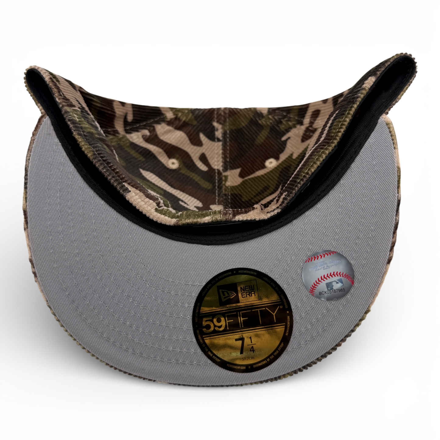 New Era Los Angeles Dodgers MLB Camouflage Corduroy Camo 59Fifty Fitted Hat Cap