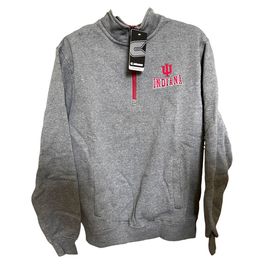 NWT Colosseum Indiana University Hoosiers Pullover Hoodie Grey Men's