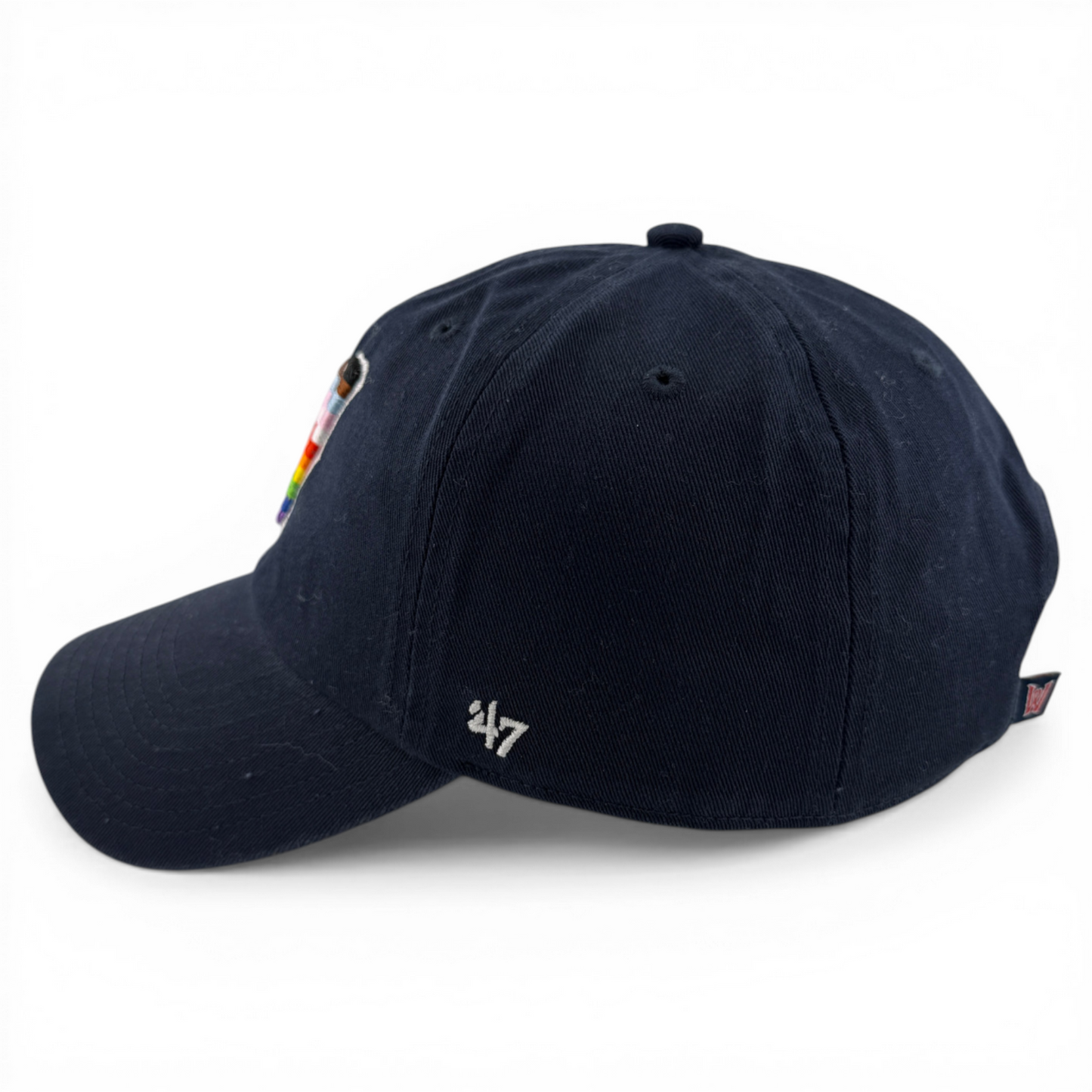 '47 Brand Worcester Red Sox WooSox LGBTQ+ Pride Logo Clean Up Adjustable Dad Hat