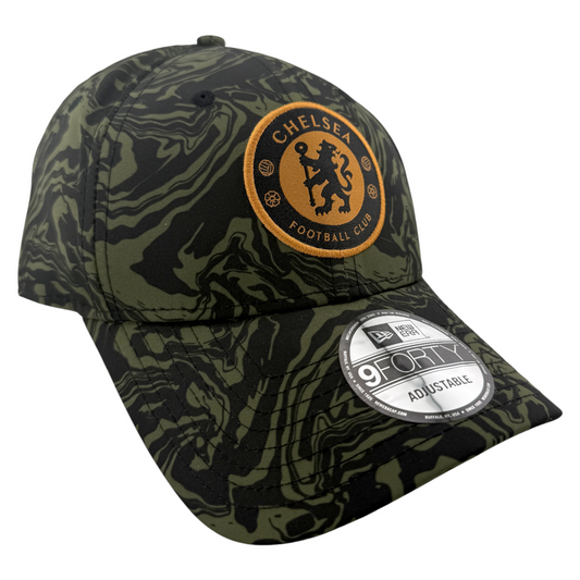 New Era Chelsea FC Premier League Football Club Olive 9Forty Adjustable Hat Cap