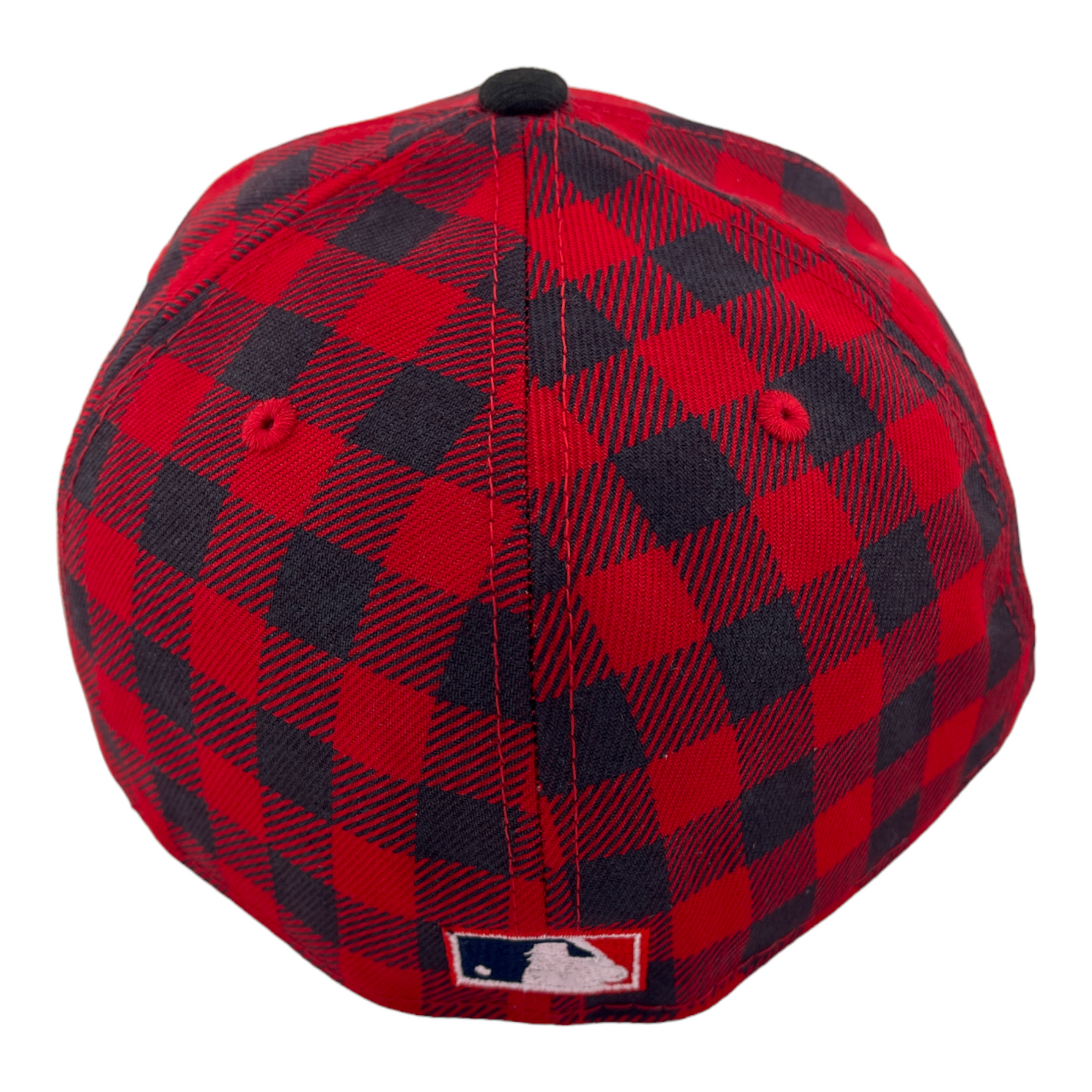 New Era Los Angeles Angels 40th Season Plaid Checkered Red/Black 59FIFTY Hat Cap