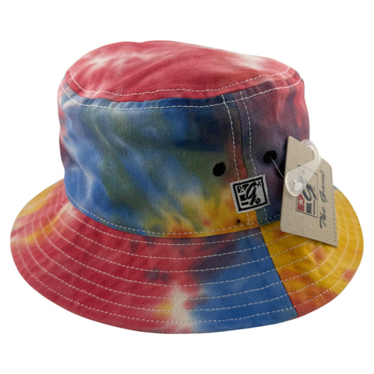 The Game GB493 Newport Tie Dye Black Rainbow Boonie Bucket Hat Cap Adult OSFA