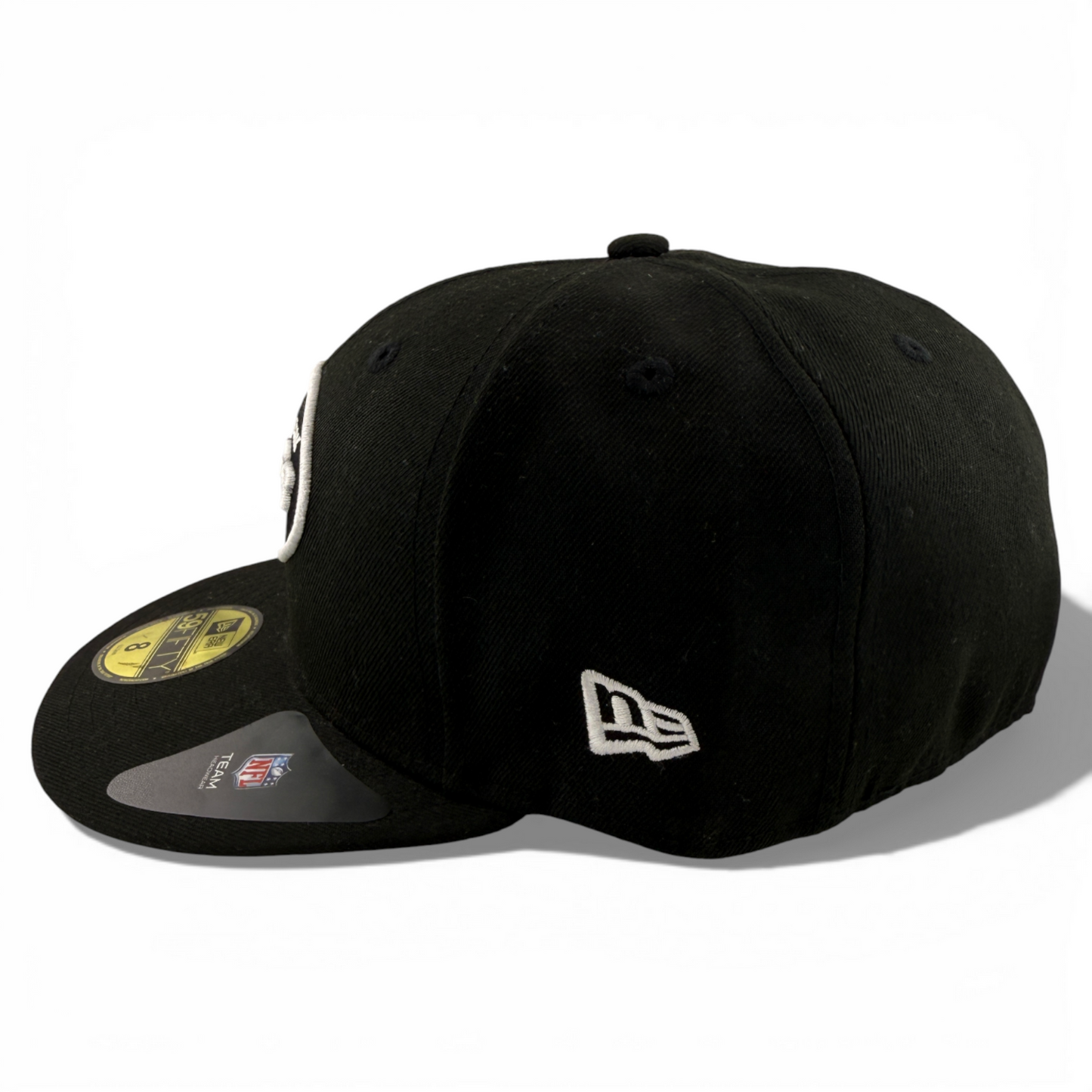 New Era New York Jets NFL Team Classic Black/White Logo 59Fifty Fitted Hat Cap