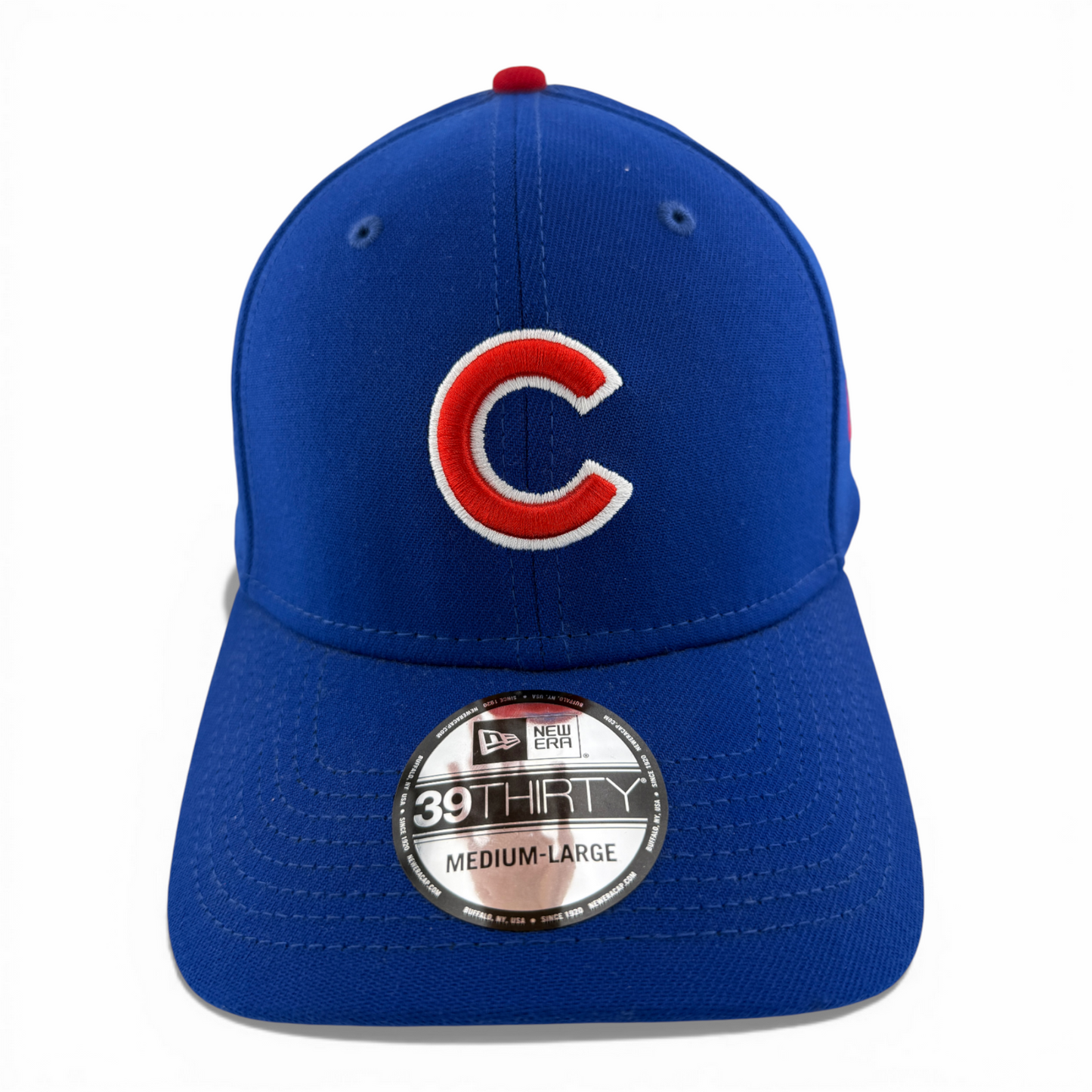 New Era Chicago Cubs MLB Team Classic C Logo Red/Blue 39Thirty Flex Fit Hat Cap