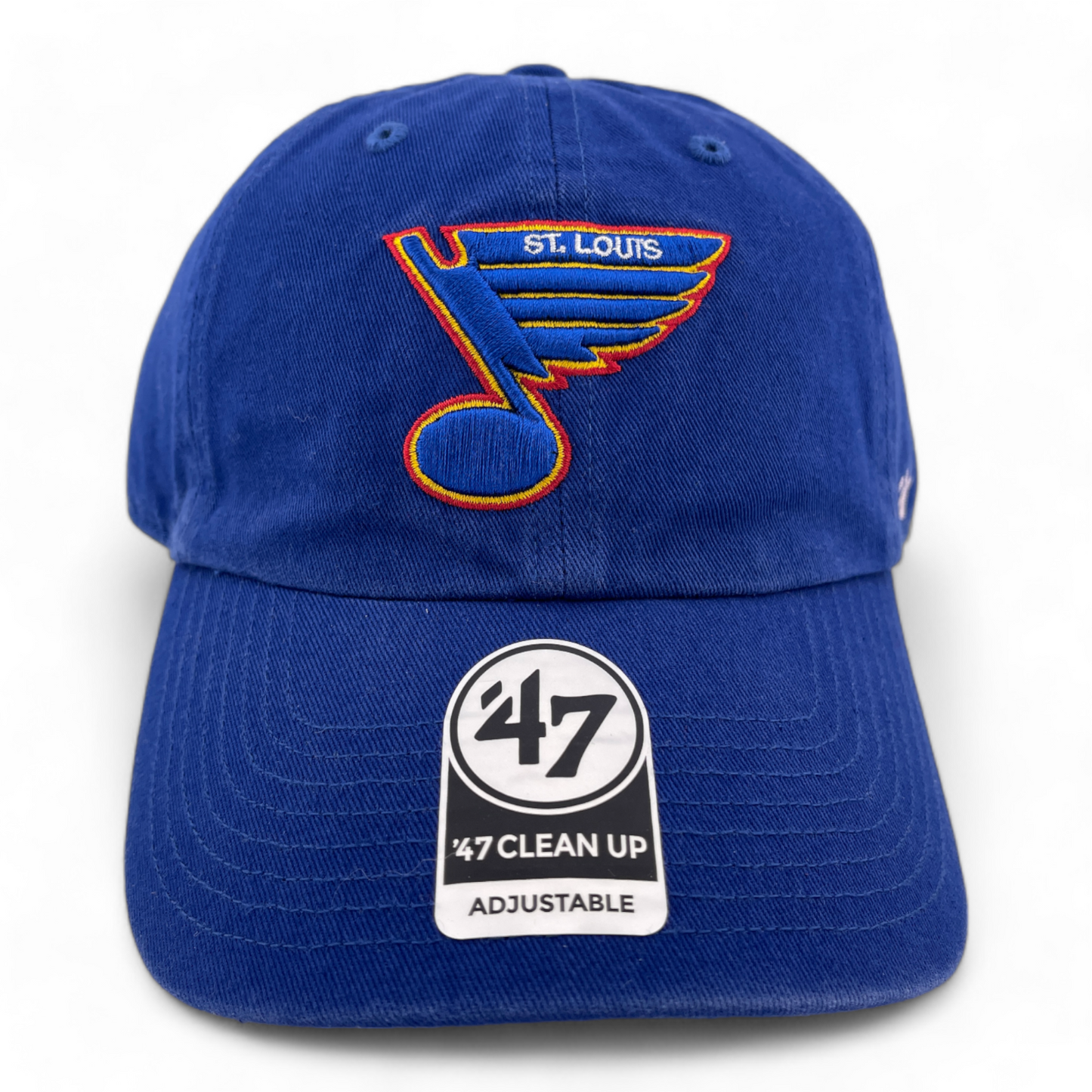 '47 Brand St. Louis Blues NHL Hockey Blue Clean Up Adjustable Dad Hat Cap