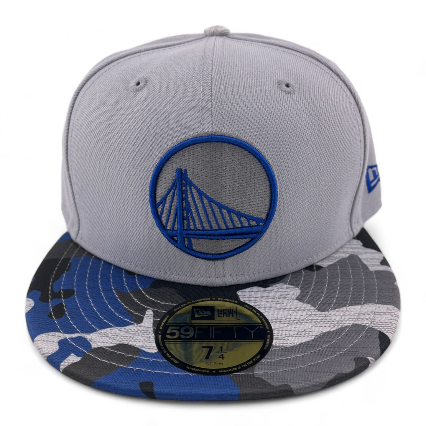 New Era Golden State Warriors NBA Active Color Camo Visor 59Fifty Fitted Hat Cap