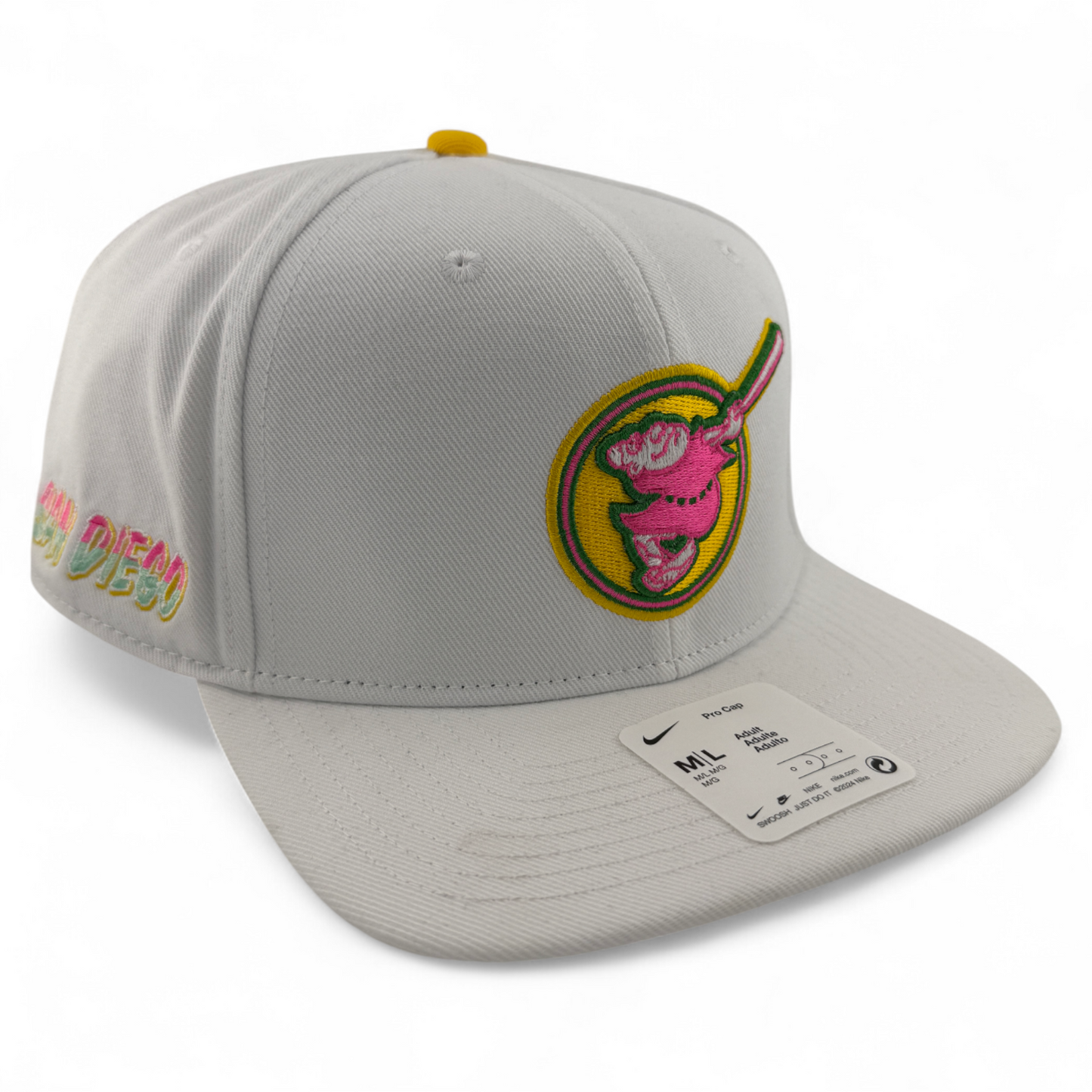 Nike San Diego Padres MLB City Connect Friar Pro Cap Snapback Adjustable Hat Cap