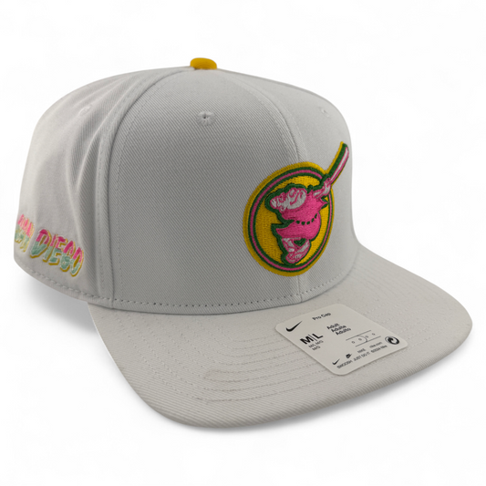 Nike San Diego Padres MLB City Connect Friar Pro Cap Snapback Adjustable Hat Cap