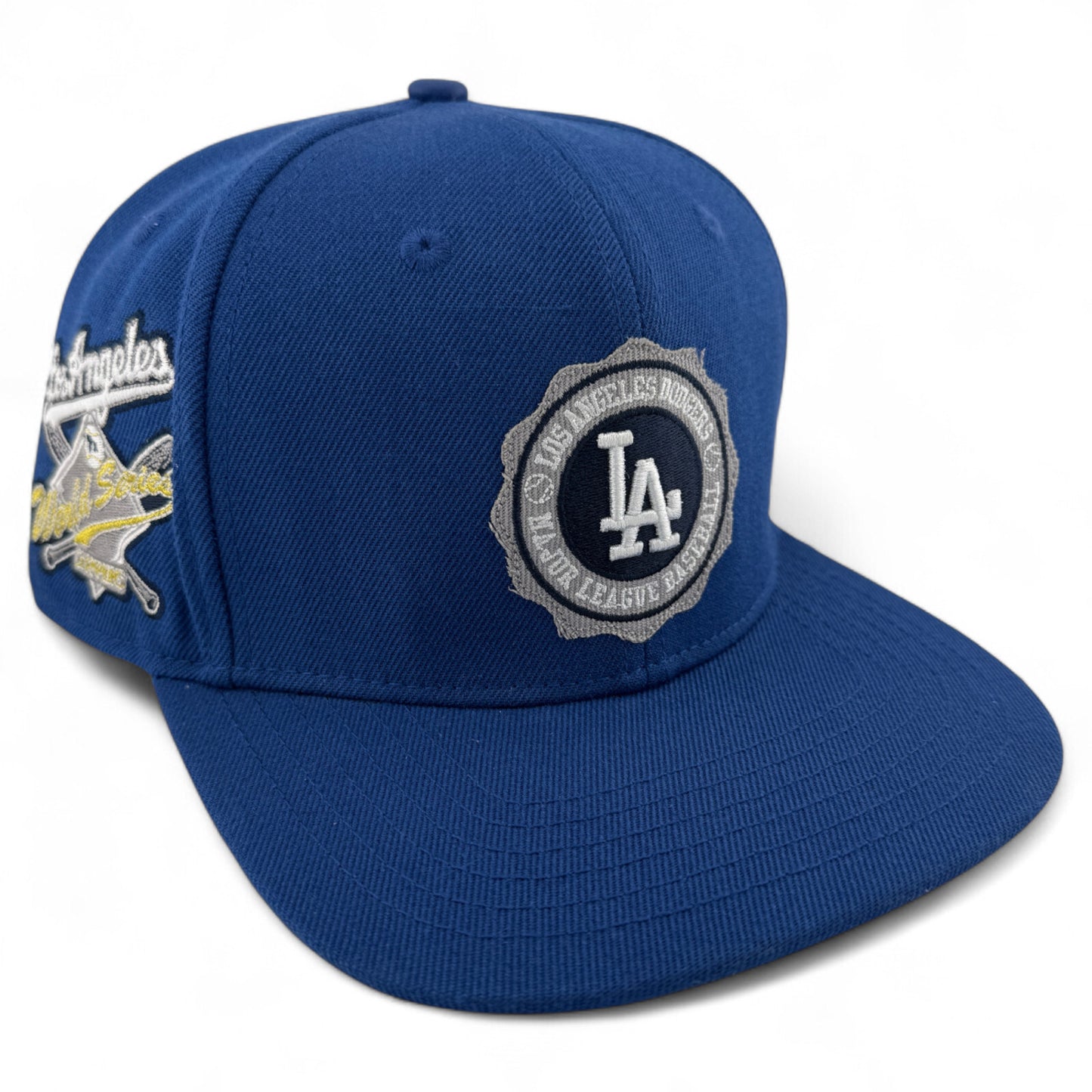 Pro Standard Los Angeles Dodgers Badge Logo World Series Adjustable Snapback Hat