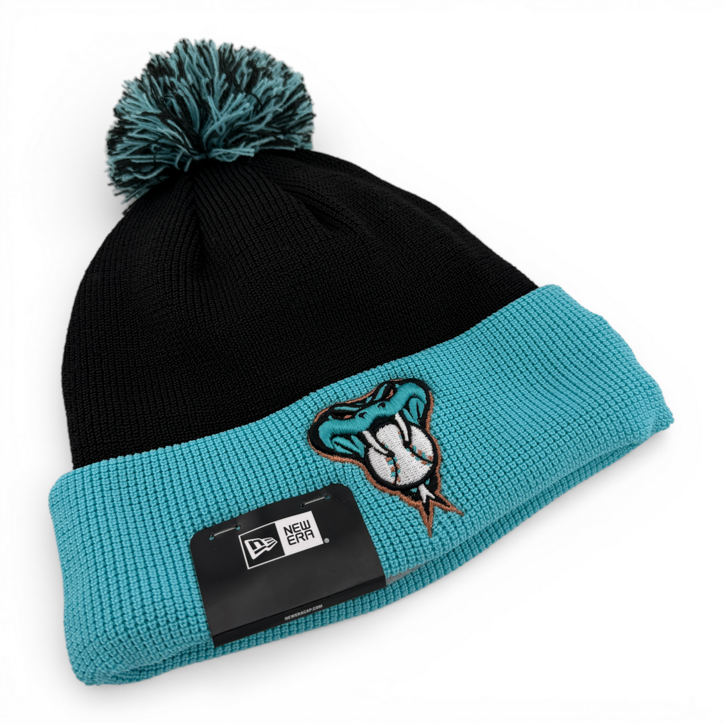 New Era Arizona Diamondbacks MLB 2025 Sport Knit Removable Pom Beanie Cuffed Hat