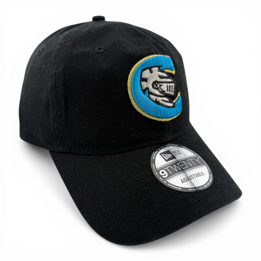 New Era Charlotte Knights MiLB Team Classic Black 9Twenty Adjustable Dad Hat Cap