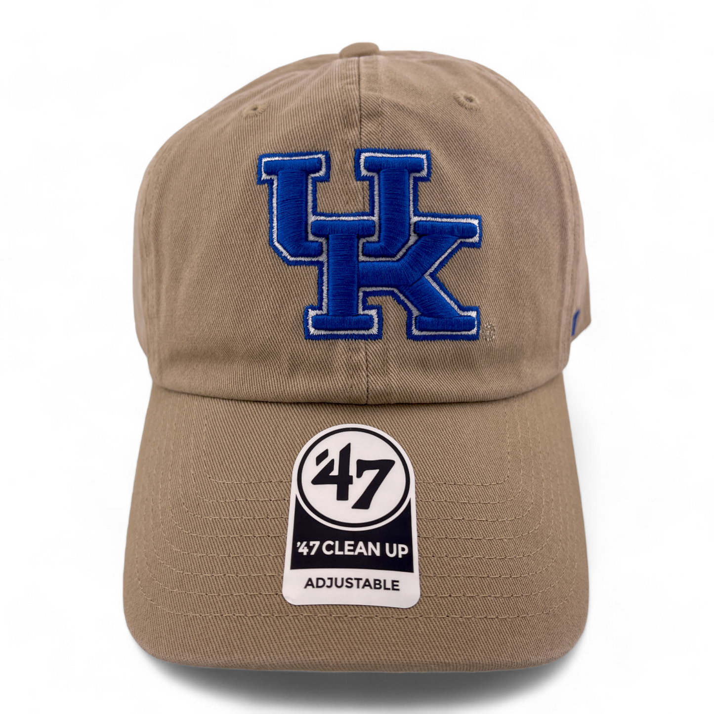 '47 Brand University of Kentucky Wildcats NCAA Tan Clean Up Adjustable Dad Hat