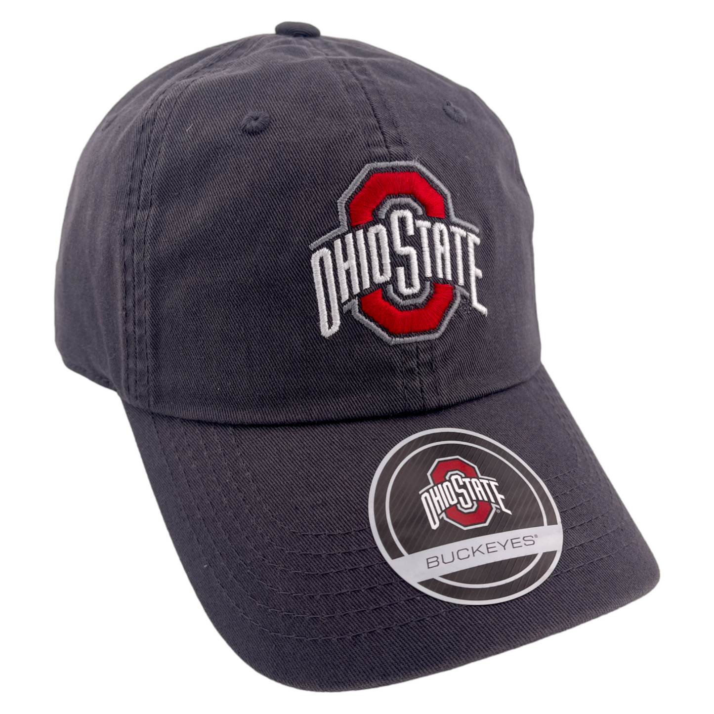 Ohio State University Buckeyes NCAA Ohio State Logo Grey Adjustable Dad Hat Cap