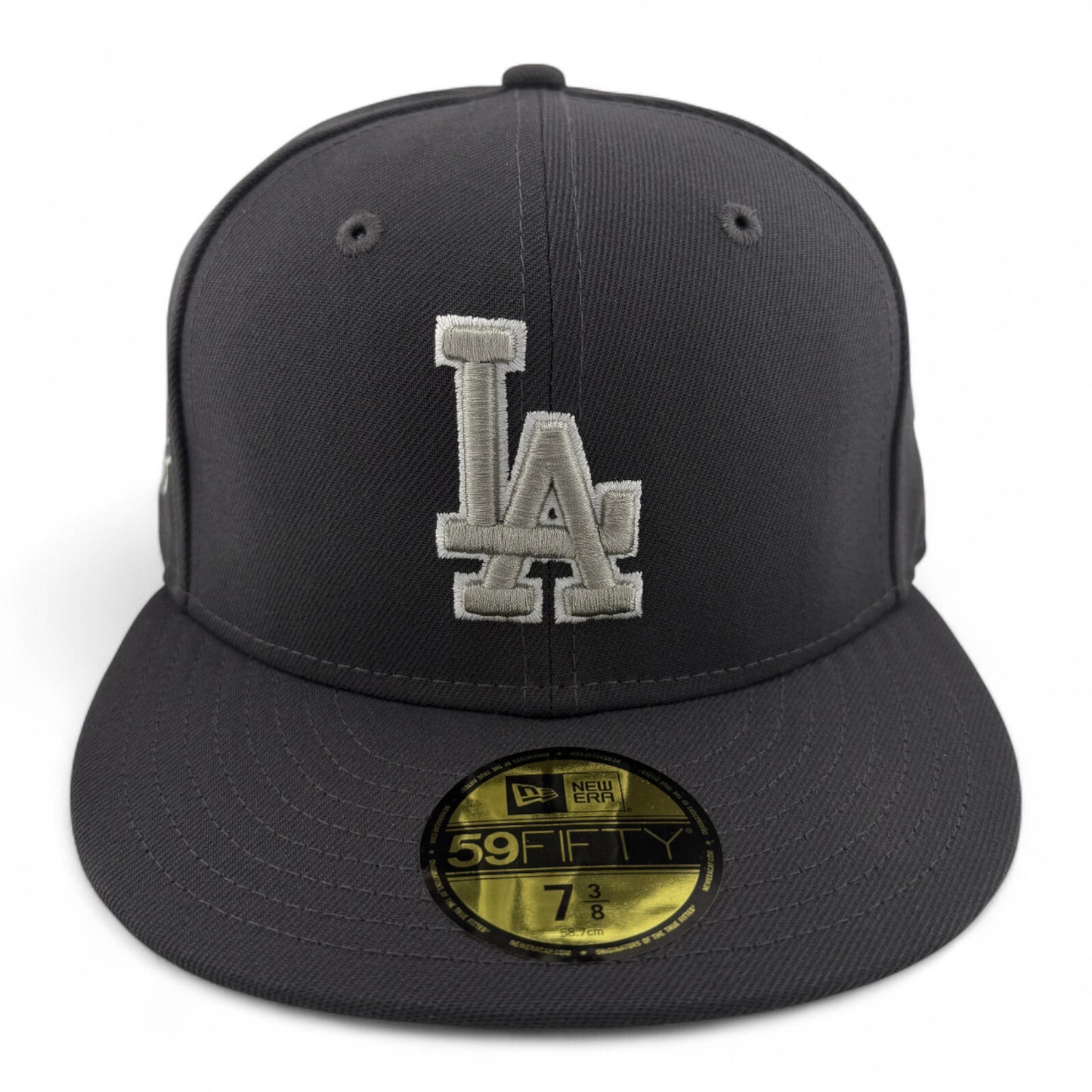 New Era Los Angeles Dodgers MLB Stadium Patch Graphite 59FIFTY Fitted Hat Cap