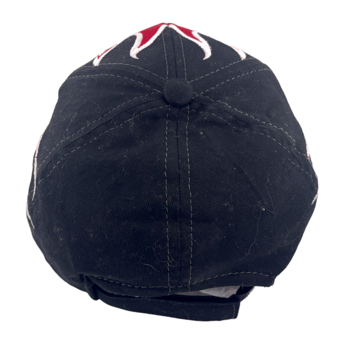 Vintage Snap-On Racing Official Merchandise Black/Red Flame Adjustable Hat Cap