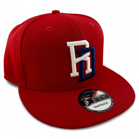 New Era Dominican Republic National Team Red 9FIFTY Snapback Adjustable Hat Cap