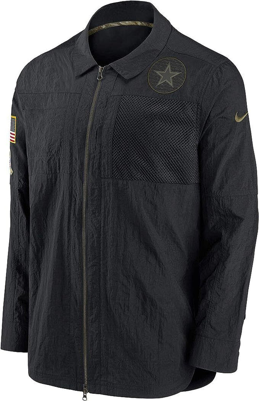 Nike Dallas Cowboys Salute To Service Full Zip Jacket Black NKDX-00A Mens