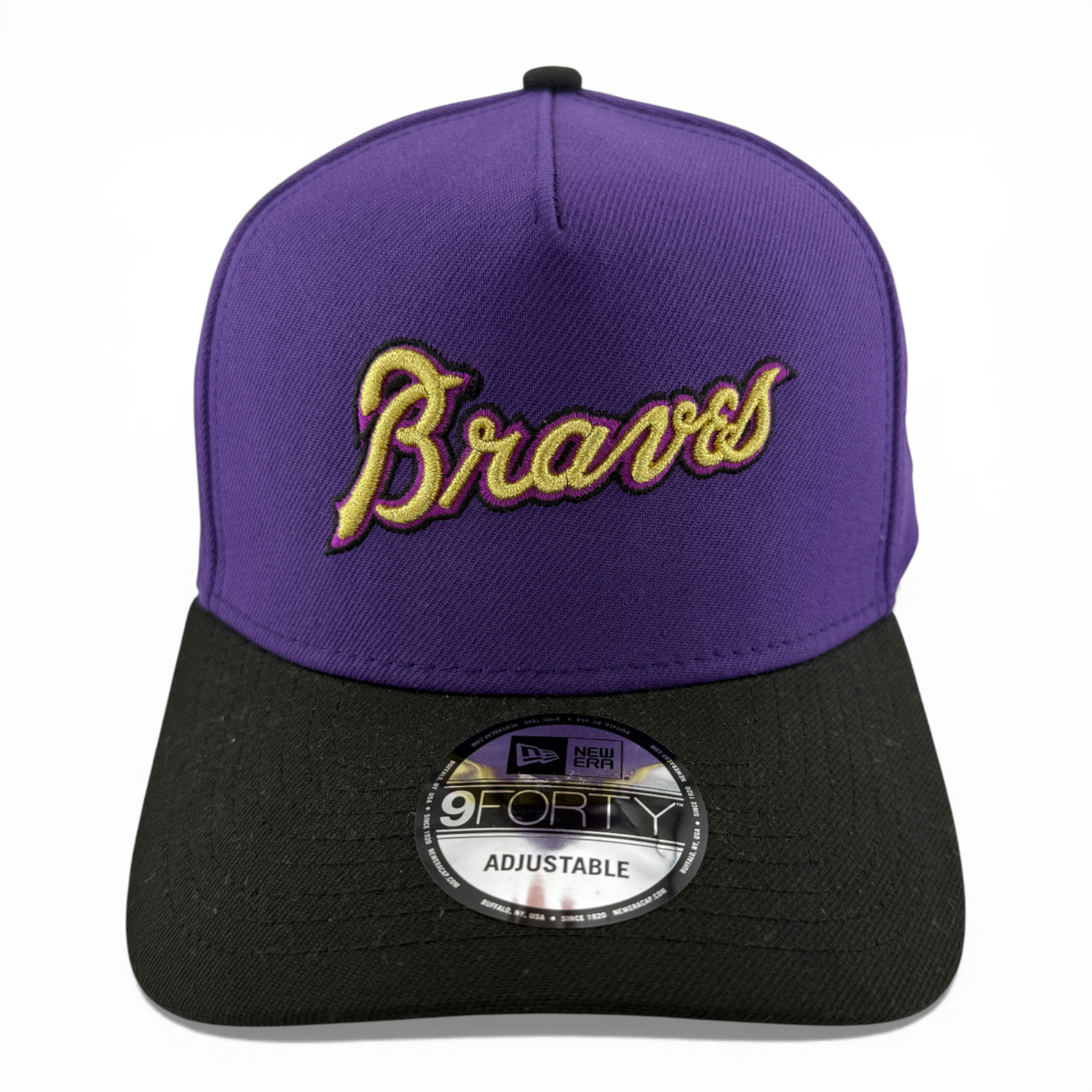 New Era Atlanta Braves MLB Crowned A-Frame 9Forty Snapback Adjustable Hat Cap